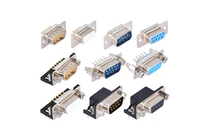 PCB Solder/screw Gold-plated Vertical Horizontal 8 9 15 23 Pin Vga D-sub Db15 Db9 Female Male Dsub Connectors
