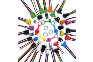 Waterproof USB Type C Female Connector with Wire Injection Molded with or Without Holes for Charging and Data Transfer