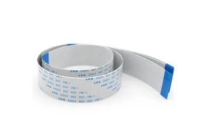 Custom AWM 20624 FFC FPC Flexible Flat Ribbon Cable with Blue Reinforcement for LCD Display PCB Connection