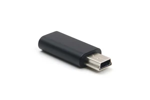 Mini USB to Type C Adapter 5 Pin Male Mini USB to Female USB Type C Data Transfer Connector for GoPro MP3 Camera PC Converter