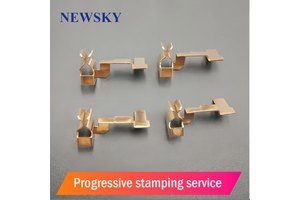 Custom Electrical Terminals & Connectors-Brass/Copper Stamping Parts Metal Progressive Die Stamping Services For The Automotive
