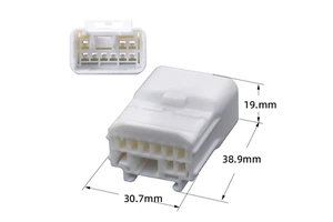 9 Pin Original Male Brass 10A Automotive Electrical Connector Housing for Wire Connections
