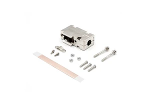 LECHUAN 9Pin DDK I7JE Series Right Angle D-SUB Connector Two Piece Backshell Plastic Hood Kit for D-Sub Connectors