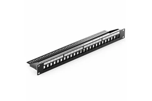 24-Port Shield Patch Panel RJ45 Keystone Jack CAT6 CAT8 CAT5E Networking Connector Accessories for LAN Cable for Rack Cabinets