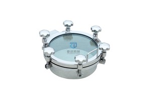 Round Manway Manhole for tank DN300 DN400 Flange Glass Stainless Steel Manhole Cover