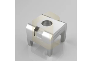 High Current 1.5mm Thickness Welding Terminal 12x12x10.5mm Copper 4Pin Pcb Terminal M5 Brass 250 Screw Pcb Welding Terminal