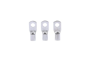 Sc25-10 Lug 4 Awg 3/8 Stud Tinned Copper Lug Bare Eyelets Tubular Ring Terminals Battery Cable Terminal