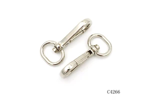 High Quality Zinc Alloy Nickel Swivel Snap Hook Metal Snap Clasp Carabiners for Bag Hardware Accessories
