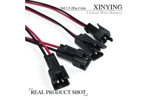 JST SM Connector SM 2Pin Jack Plug Male to Female Wire Harness Connector Adapter Electrical Cable Assembly for LED Light Strip