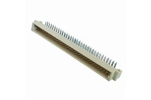 High Stability 2.54mm Pitch Double Row Male Plug Right Angle Dip Gold Plated Din41612 2*32P 64 POS PCB Backplane Connectors