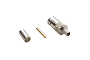 Hot Sale Good Quality BNC Female Socket Crimp Coaxial Connector For RG174 RG58 RG59 RG6 RG213 Cable