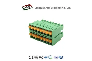 AOSI Pluggable Terminal Block 3.5MM Female 300V 8A FPS1.5-XX-350-22