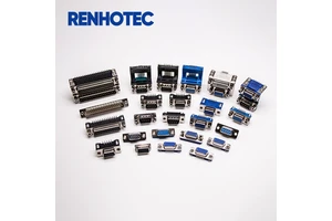 Stacked 9Pin 15Pin 37Pin D-SUB Connector DB15 Right Angle D SUB Straight PCB Mount with Spacer