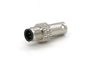 Shielded Waterproof Connector M5 Male 3Pin 4Pin overmoling Straight Connector
