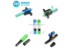 SC APC Quick Connector Telecommunication FTTH SC APC UPC Optical Fiber Fast Connectors