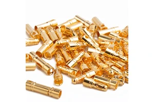 Genuine Amass GC3510 3.5mm Banana Plug, Bar-shaped Gold-Plated Power Connector For RC Model, Factory Direct OEM Service