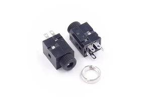 3.5MM Vertical Socket 5Pin Female Socket Jack With Screw 3.5 Audio PJ-341 4 Poles Earphone Hole