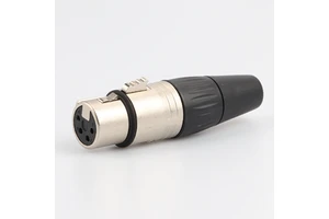 Male Female XLR 3 Pin 4Pin Audio Video Cable Connector for Microphones