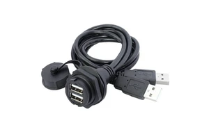 Top Quality IP67 Nylon USB 2.0 3.0 Type-C Micro USB Female Panel Mount Connector Cable Socket Pcb Wire Connector