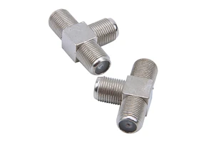 Three F-Plug Type Coaxial Cables 1 PCS 2-Way F-Type Combiner TV Coaxial Connectors RF Adapters Joiners