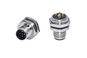 Custom IP67 Waterproof M12 Circular PCB Connector 3/4/5/7/8/12 Pin Panel Mount Wire Connector M12 Cable Assembly