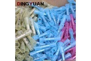 DINGYUAN Automotive Heat Shrink Butt Terminals Sealed Shrink Wire Connector Crimp Marine Electrical Butt Connectors