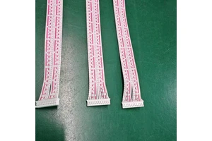 12P FFC FPC Flat Ribbon Cable Red White PVC Copper Flexible Wire Harness Adapter 30cm Electronic Machines Computer Home