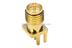 RP SMA Female Edge PCB Mount Connector