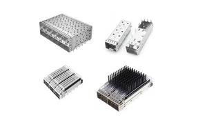 SFP Cage Hole Right Angle EMI Shielding Heat Sink Sfp Shell Fiber Optic Connector Sfp Cage And Receptacle For Pcb Coorle Brand