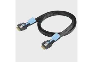 PCIe 4.0 SlimSAS SFF-8654 4i 38Pin Tinned Copper Full-wrap Interface Anti-diagonal Insertion Computer High-speed Adapter Cable