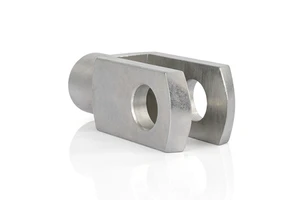 Custom CNC Machined Stainless Steel Clevis Joint Precision Turned Rod End Clevis With Internal Thread Cylinder Y-Connector