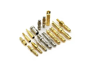 2mm 4mm Mini Banana Plug Socket Gold Plated Male Female Right Angle Pcb Terminales Micro Banana Pin Connector