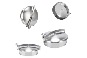 Food Grade Stainless Steel Round Manhole Cover Quick Opening Sanitary Atmospheric Manhole for Fabrication Services