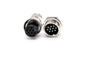 Aviation Plug GX16 3-Pin 4-Pin 5-Pin 6-Pin 2 7 8 9 10Pin Male Female Wire Panel Chassis Cable Connector