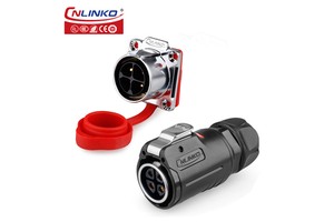 Cnlinko LP24 Cables And Connectors 2 3 4 10 12 19 24 Pin Aviation Reverse Installation Plug And Socket Aviation Connectors