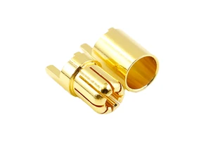 Original Amass Gold Plated 6.5MM Banana Plug High Current 32A Battery Connector GC6510 Brass Male/Female Power Wire Connections