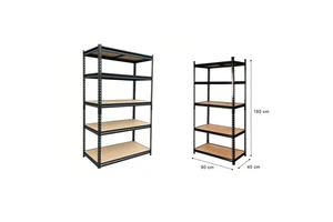 72" Heavy Duty 3000 LBS Metal Industrial 5 Tier Storage Adjustable Boltless Garage Shelving