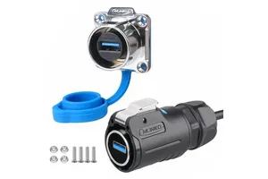 Cnlinko LP24 Industrial USB 3.0 Connector IP68 Waterproof Quick-Lock 0.5m Cable Aviation Plug Original Stock For System Stock