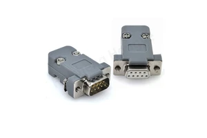 DB9 RS232 Connector | Plastic Shell D-SUB 9 Pin Male/Female Assembly Plug for Computer & Security Camera System