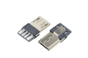 USB Connectors Factory Supply Micro B USB 2.0 5Pin Male Solder Connector for Table Phone Digital Product USB Cable