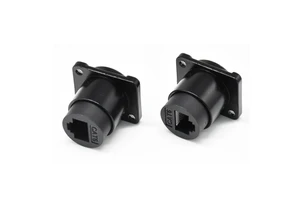 RJ45 USB HDMI DB9 for DIN 10A 300V Male/Female CAT6 IP67 Waterproof Plug Socket Flange Mount Automotive