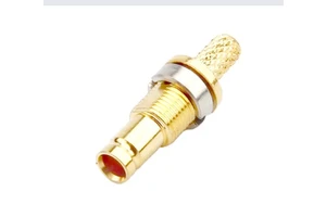 1.0/2.3 CC4 SAA Female Coaxial Connector Connector for RG58 RG59 RG6 3C-2V Cable Connector