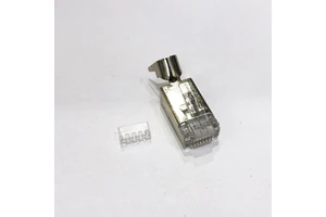 100pcs/box CAT.7 RJ45 Connector SFTP Shielded Modular Plug 8P8C Ethernet Network Connector for Cat.7 Installation Cable