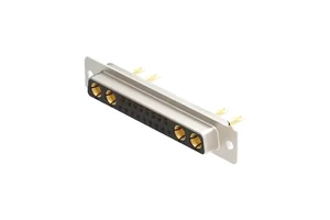 D-SUB 21W4 Female Connector Cup Pin Type Straight Gold Pin High Current Solder 21W4 Connector for Cable