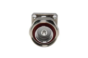 Panel RF Coaxial Brass Connector 7/16 DIN Male Right Angle Nickel/Golden Plating DINM-2.5 DC~7.5GHz 10000M Insulation
