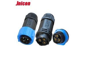 Jnicon M25 3 Pin 50A High Current Connector For Solar Battery Storage LED Display Power Signal Combined Connectors Plug Socket