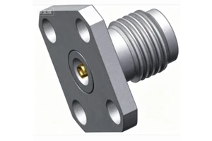 2.40mm RF Coaxial Connector 50GHz 5000M 4 Hole Flange