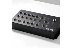 EN50155 L3 24*Gigabit Industrial M12 PoE Switch 24*1000Mbps PoE+ 4 Bypass Ports 48Gbps -40~75℃ IP40 SNMP QoS Ring<20ms Hi-Net