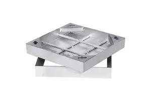 Custom Size Heavy Duty Drain Cover Stainless Steel Invisible Manhole Cover 304/316 Ductile Iron Outdoor Sewer Grate for Garden