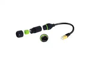 Bulk IP68 Waterproof RJ45 CAT6 Connector M20 Heavy Duty Nylon Copper Contact Industrial Ethernet Wholesale Distribution Networks